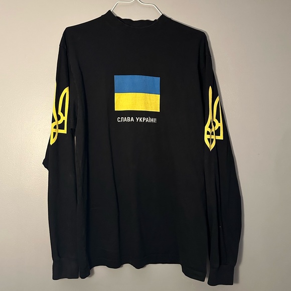 Balenciaga “Support Ukraine” long sleeve shirt